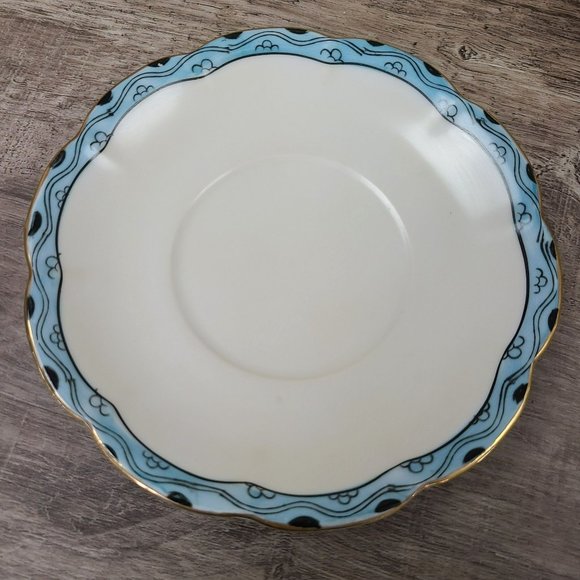 VTG Noritake "M" Japan Three Footed Condiment Bowl w Spoon Saucer Plate Floral - Picture 8 of 13